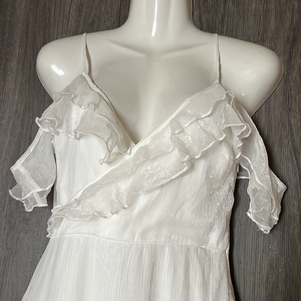 Lulu’s Ruffles White dress - Picture 5 of 16